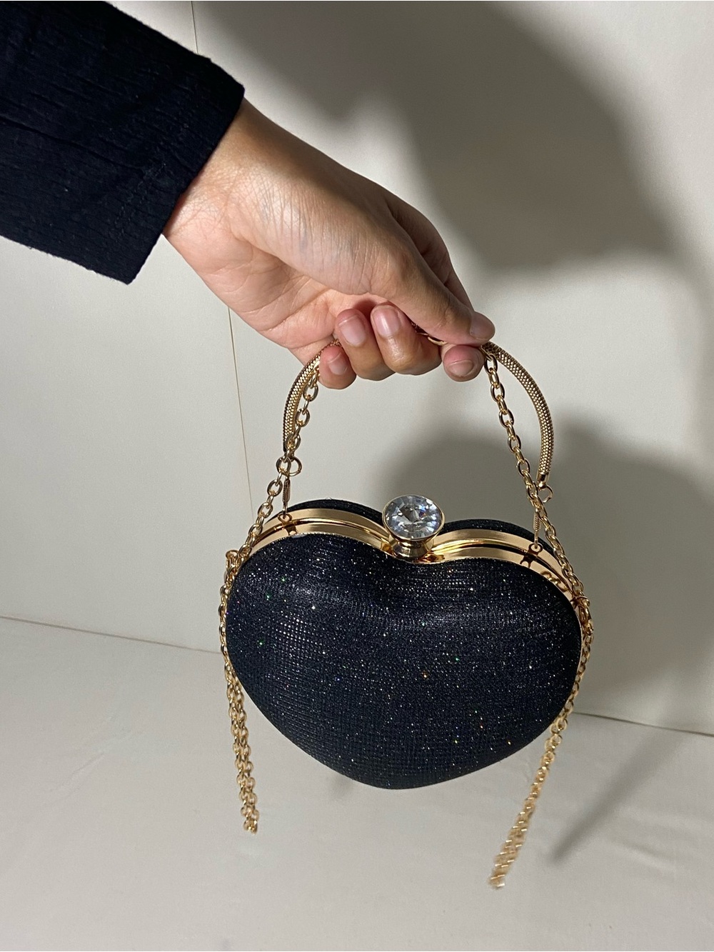 Elegant Heart Shape Clutch Bag♥️